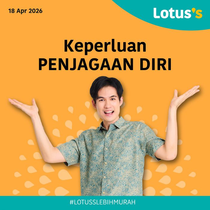 Lotus's Personal Care Promotion: Essential Toiletries - Up to 30% OFF | 18-26 April 2026 Lotus's Personal Care Promotion: Essential Toiletries - Up to 30% OFF | 18-26 April 2026