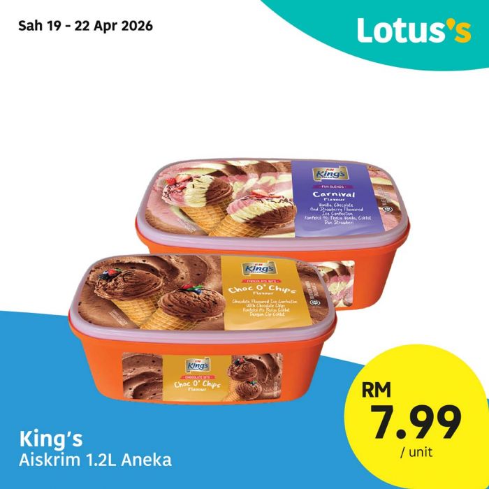 最新 Lotus's 促销 (至 2026年4月30日):Janji Semua Suka | 买一送一与RM6.85鸡蛋
