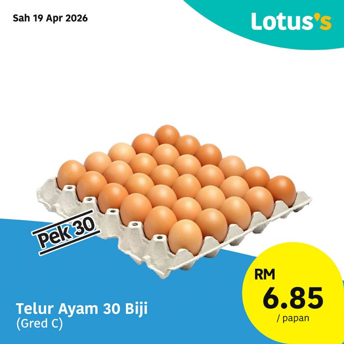 最新 Lotus's 促销 (至 2026年4月30日):Janji Semua Suka | 买一送一与RM6.85鸡蛋