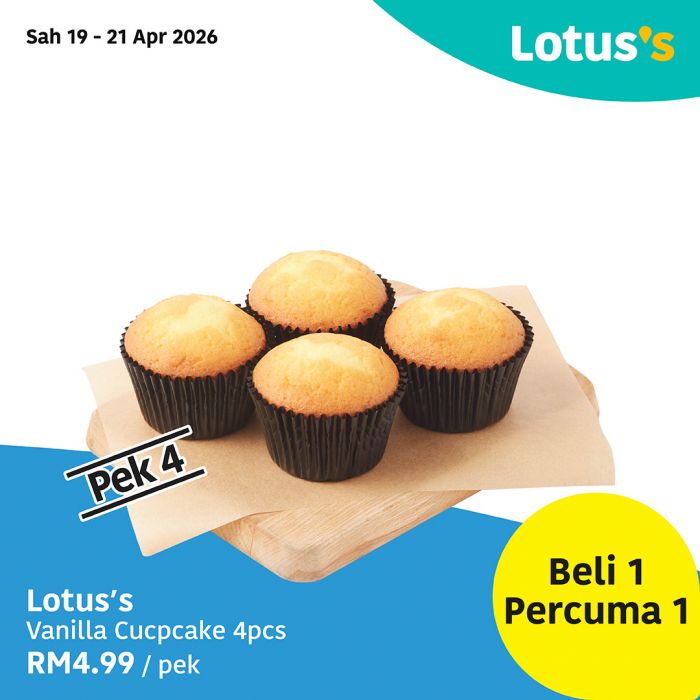最新 Lotus's 促销 (至 2026年4月30日):Janji Semua Suka | 买一送一与RM6.85鸡蛋