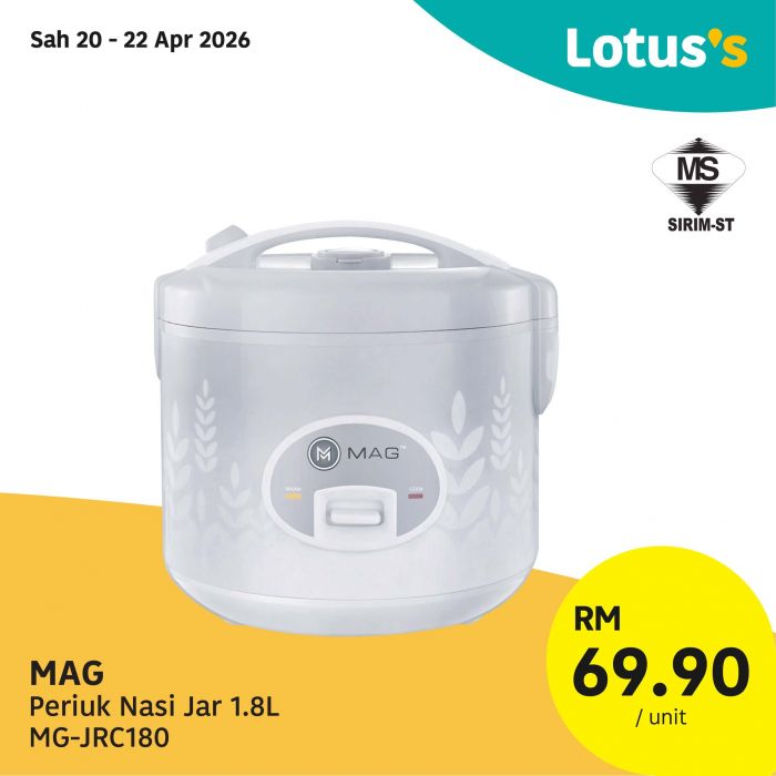 最新 Lotus's 促销 (2026年4月20日-29日):Lebih Murah 特价 | 买一送一与新鲜海鲜