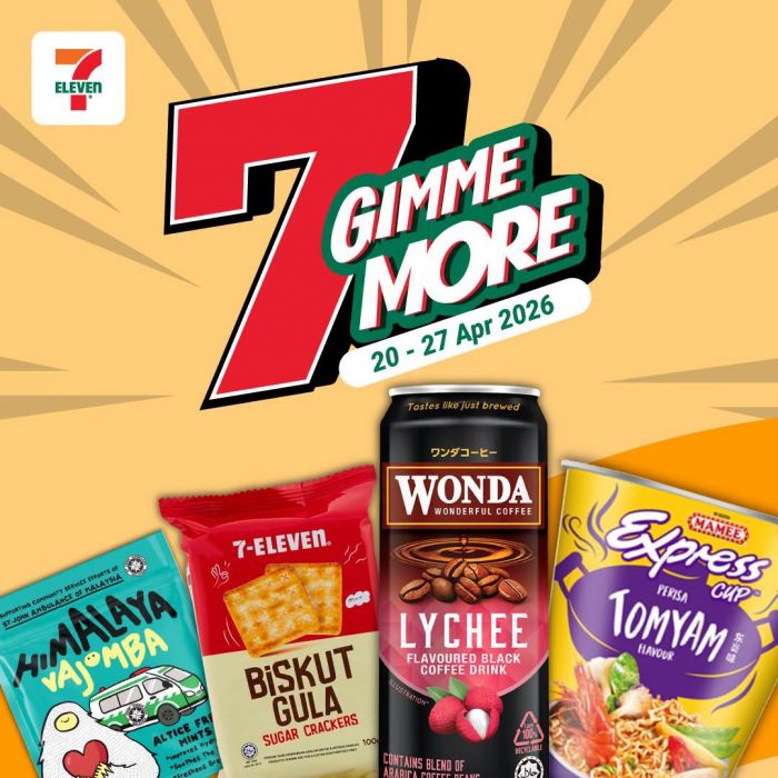 7-Eleven Promotion: 7 Gimme More - Buy 1 Free 1 & Buy 2 Free 1 | 20 - 27 Apr 2026 7-Eleven Promotion: 7 Gimme More - Buy 1 Free 1 & Buy 2 Free 1 | 20 - 27 Apr 2026