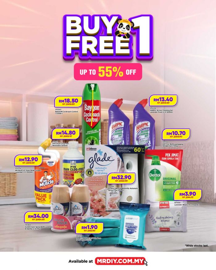 MR DIY Buy 1 Free 1: Household Essentials Online Sale - Up to 55% OFF | April 2026 MR DIY Buy 1 Free 1: Household Essentials Online Sale - Up to 55% OFF | April 2026