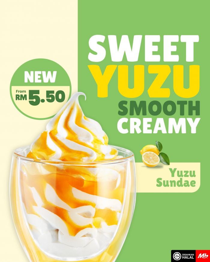 Marrybrown Ice Cream: New Yuzu Sundae - From RM5.50 Marrybrown Ice Cream: New Yuzu Sundae - From RM5.50