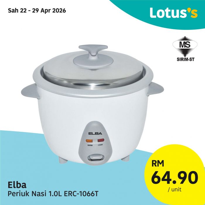 Lotus's Promotion: Promosi Hangat - RM6.99/kg Fresh Chicken & Rice Deals | 22 - 29 April 2026 Lotus's Promotion: Promosi Hangat - RM6.99/kg Fresh Chicken & Rice Deals | 22 - 29 April 2026