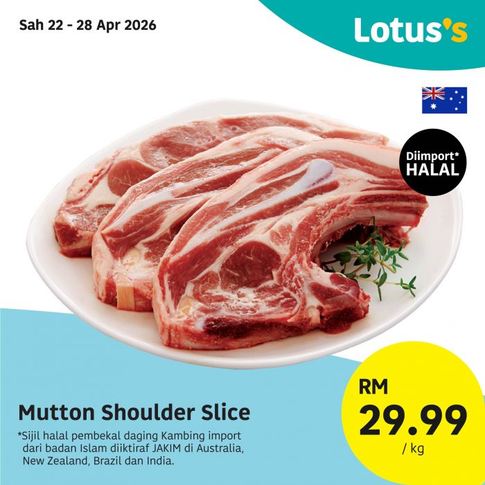 Lotus's Promotion: Promosi Hangat - RM6.99/kg Fresh Chicken & Rice Deals | 22 - 29 April 2026 Lotus's Promotion: Promosi Hangat - RM6.99/kg Fresh Chicken & Rice Deals | 22 - 29 April 2026
