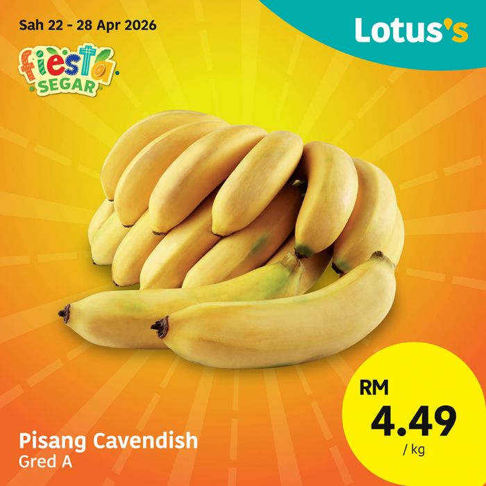 最新 Lotus's 促销 (2026年4月22日-28日):Fiesta Segar | 买一送一狂欢