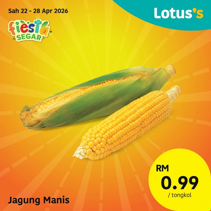最新 Lotus's 促销 (2026年4月22日-28日):Fiesta Segar | 买一送一狂欢