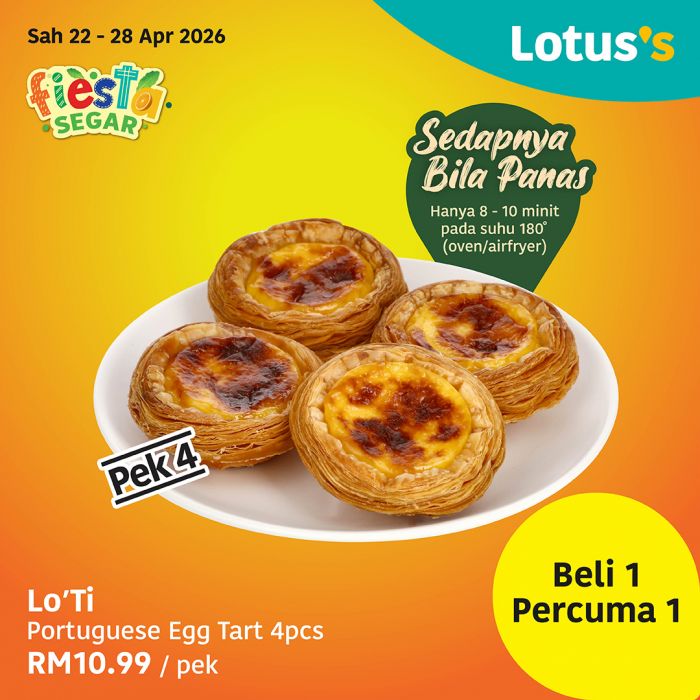 最新 Lotus's 促销 (2026年4月22日-28日):Fiesta Segar | 买一送一狂欢