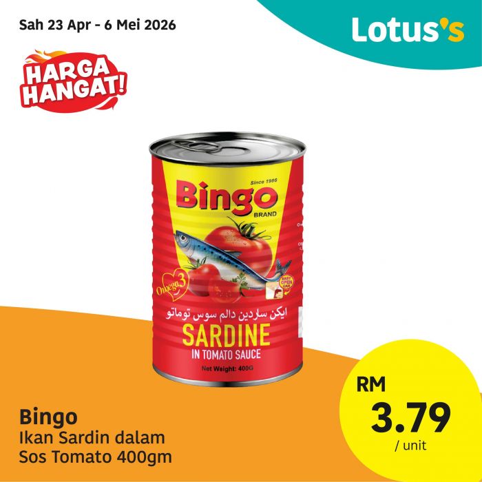 最新 Lotus's 促销 (至 2026年5月6日):Harga Hangat 特价 | 买炸鸡块送食油与超值特价