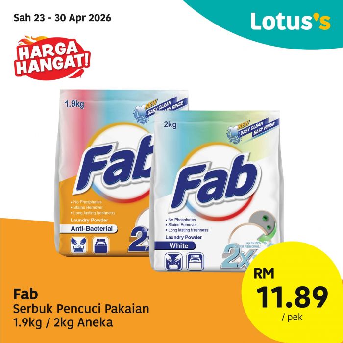 最新 Lotus's 促销 (至 2026年5月6日):Harga Hangat 特价 | 买炸鸡块送食油与超值特价