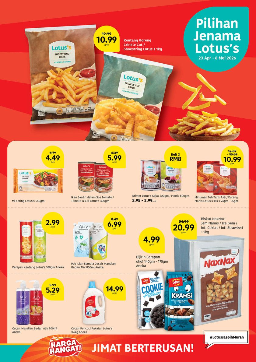 最新 Lotus's 促销 (至 2026年5月6日):促销目录 | 附高达RM175婴儿用品折扣券