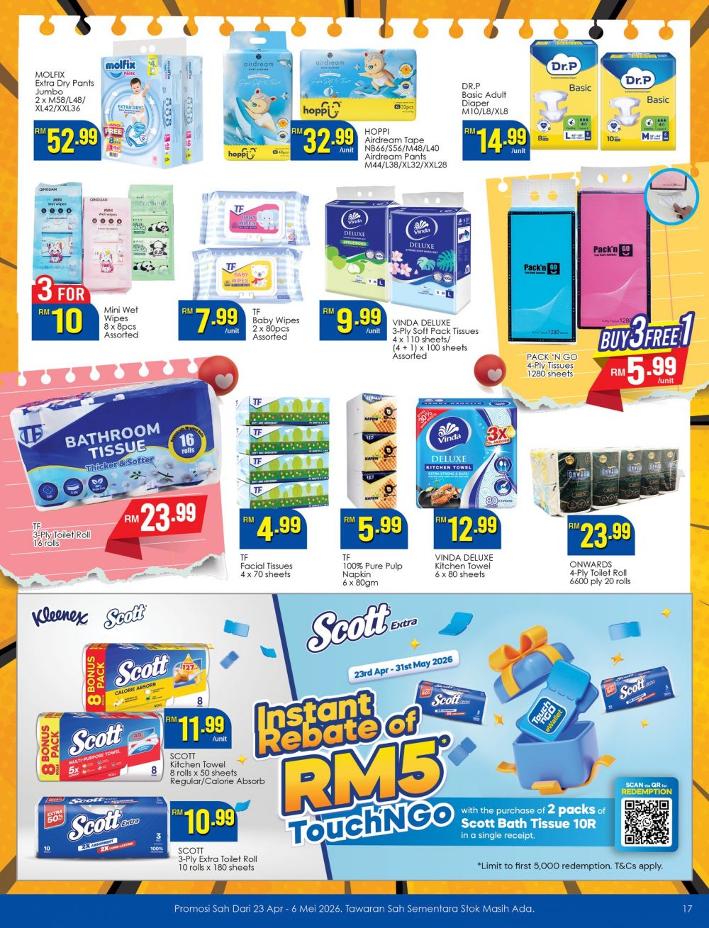 最新 TF Value-Mart 促销 (至 2026年5月6日):Big Savings Big Smile | 附PWP特价与赢取RM50,000奖品