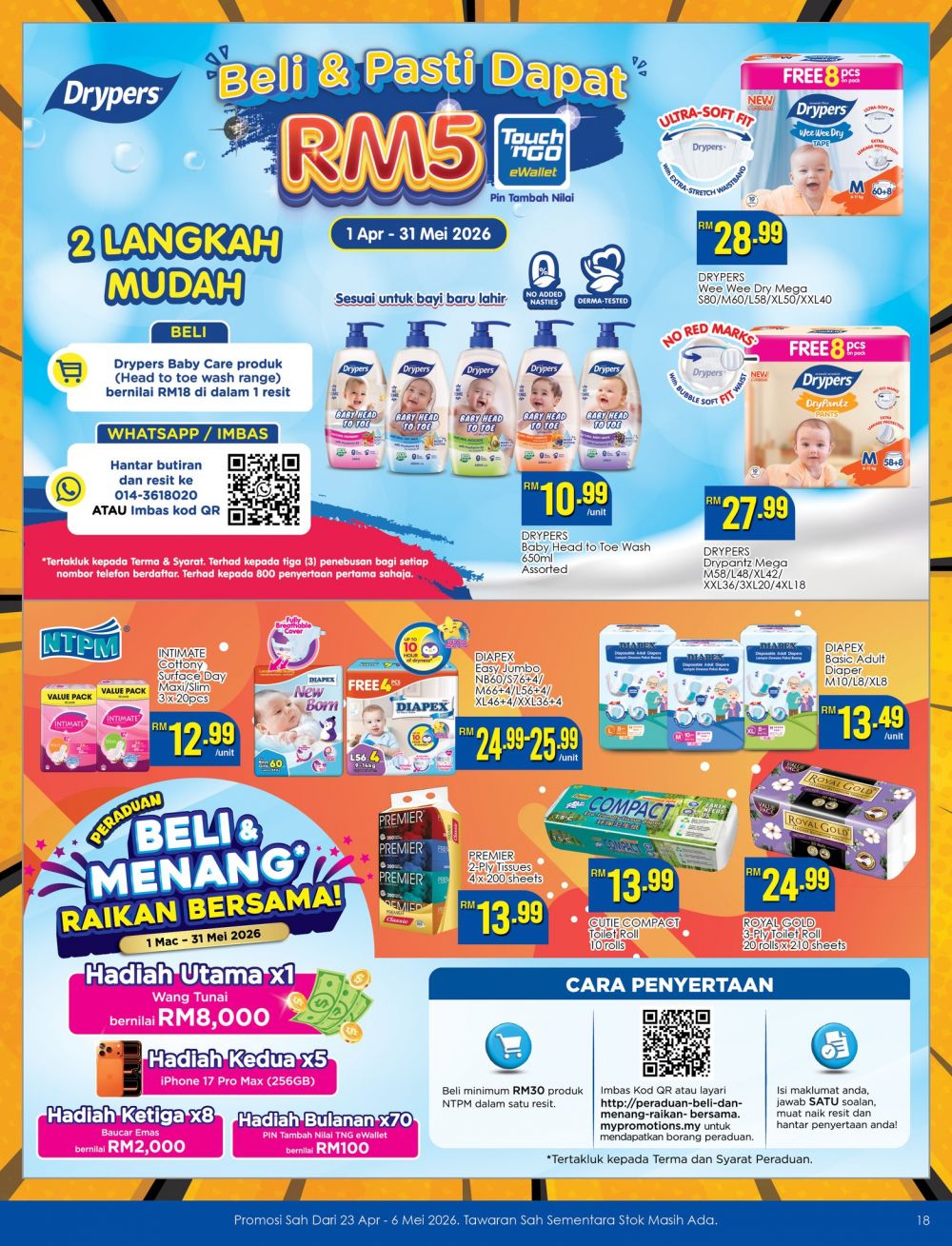 最新 TF Value-Mart 促销 (至 2026年5月6日):Big Savings Big Smile | 附PWP特价与赢取RM50,000奖品
