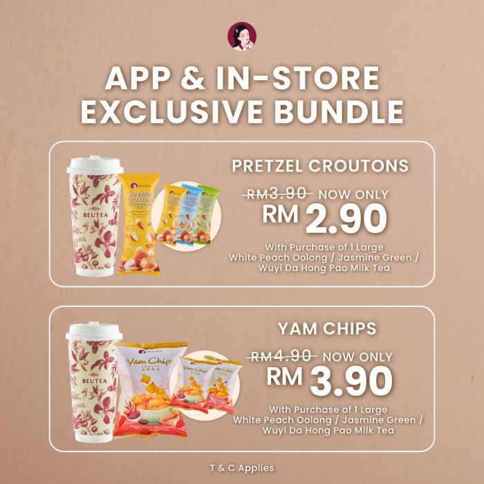 最新 Beutea 促销 (4月24日起):推出全新零食菜单 | 附饮料加购仅需RM2.90起