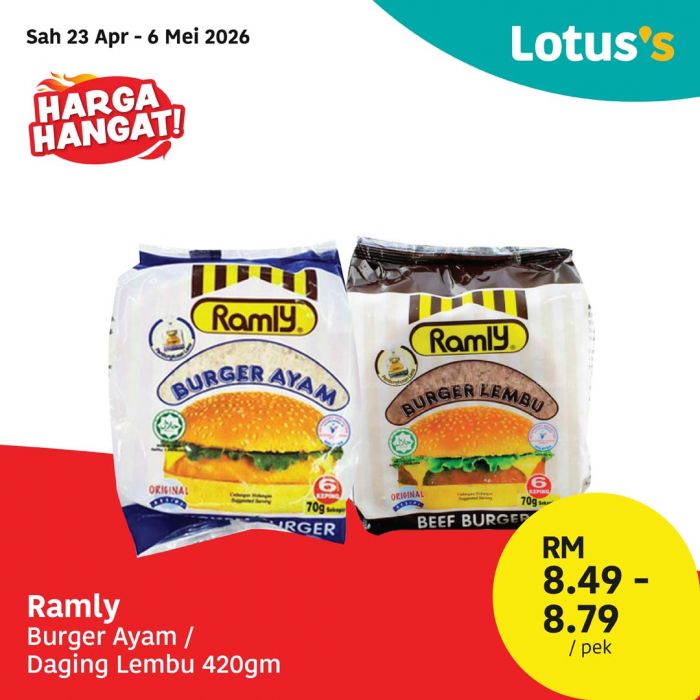 最新 Lotus's 促销 (至2026年5月6日):Harga Hangat Deals | 杂货超值特价低至RM1.95