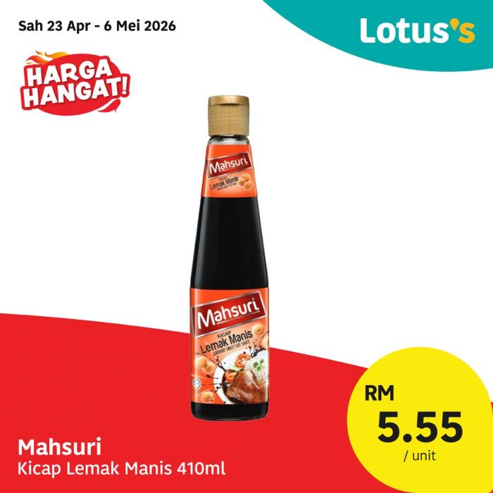 最新 Lotus's 促销 (至2026年5月6日):Harga Hangat Deals | 杂货超值特价低至RM1.95