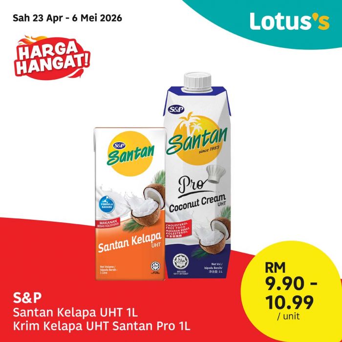 最新 Lotus's 促销 (至2026年5月6日):Harga Hangat Deals | 杂货超值特价低至RM1.95