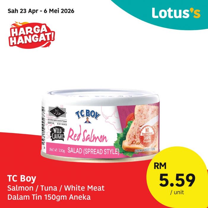 最新 Lotus's 促销 (至2026年5月6日):Harga Hangat Deals | 杂货超值特价低至RM1.95