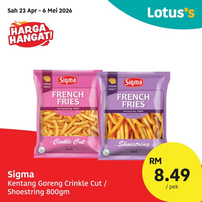 最新 Lotus's 促销 (至2026年5月6日):Harga Hangat Deals | 杂货超值特价低至RM1.95