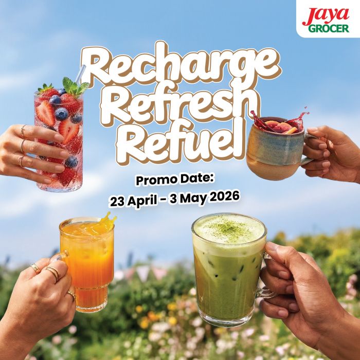 Jaya Grocer Promotion: Beverage Fair - Drinks from RM2.99 | 23 Apr - 3 May 2026 Jaya Grocer Promotion: Beverage Fair - Drinks from RM2.99 | 23 Apr - 3 May 2026