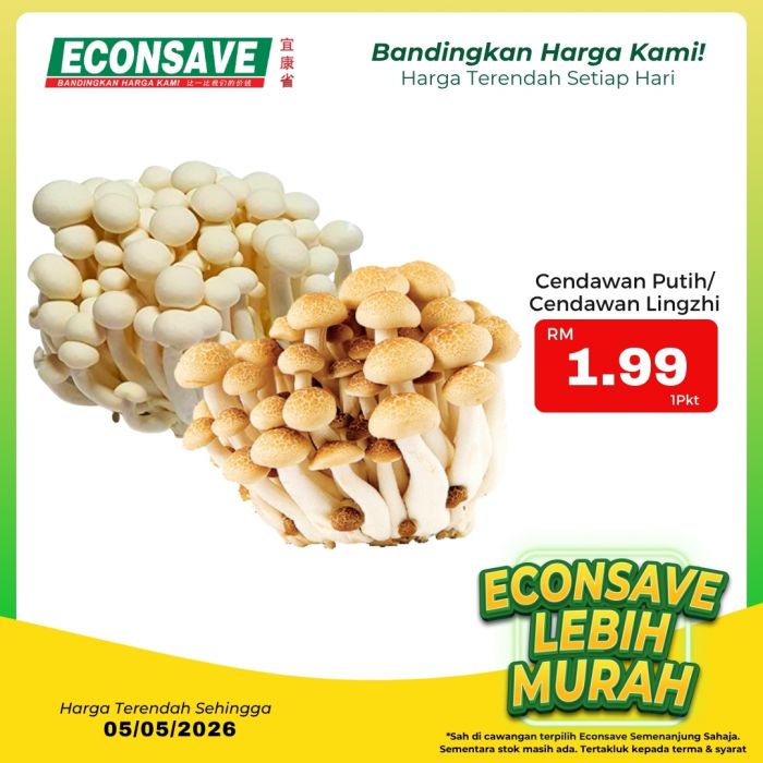 最新 Econsave 促销 (至 2026年5月5日):Lebih Murah | 附日常生鲜食品特价表