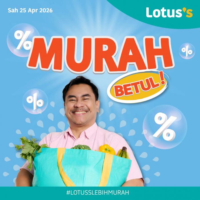 Lotus's Promotion: Murah Betul Deals - Fresh Chicken RM6.99/kg & Rice RM34.90 | 25 April - 6 May 2026 Lotus's Promotion: Murah Betul Deals - Fresh Chicken RM6.99/kg & Rice RM34.90 | 25 April - 6 May 2026