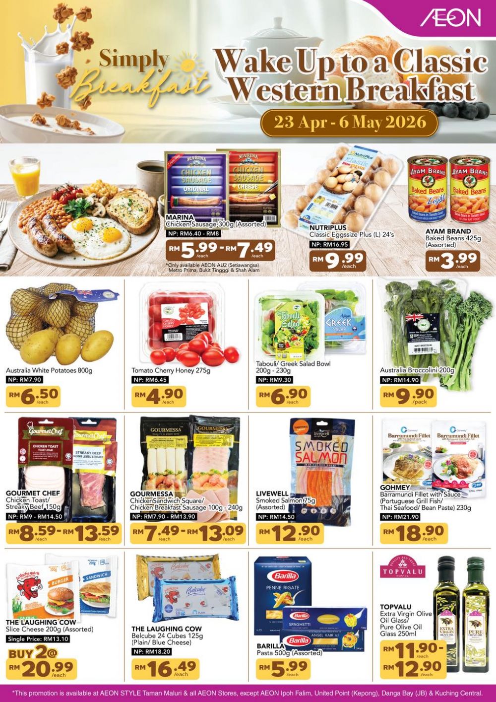 AEON Promotion: Simply Breakfast - Complete Grocery Deals | 23 Apr - 6 May 2026 AEON Promotion: Simply Breakfast - Complete Grocery Deals | 23 Apr - 6 May 2026