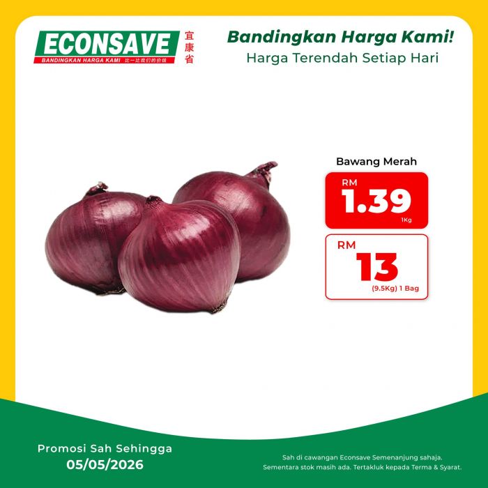 最新 Econsave 宜康省促销 (至 2026年5月5日):Belanja Hujung Minggu | 附完整价格表最低只需RM1.39起