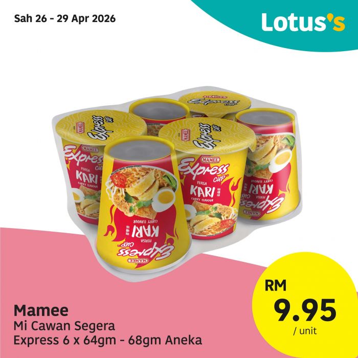 最新 Lotus's 促销 (2026年4月26日起):Untung Besar 大减价 | 净鸡只需RM7.49/kg
