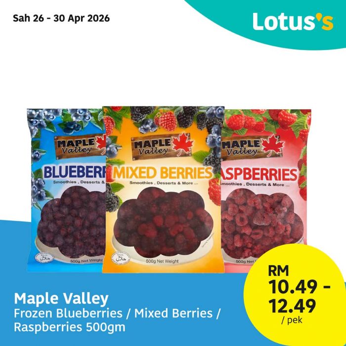 最新 Lotus's 促销 (2026年4月26日起):Janji Semua Sukaaa! | 面包与冰淇淋买一送一