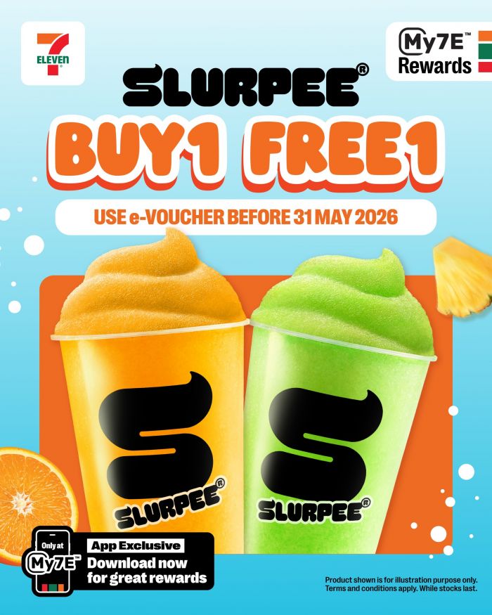7 Eleven Buy 1 Free 1 Slurpee Promotion: My7E App Exclusive - Buy 1 Free 1 | May 2026 7 Eleven Buy 1 Free 1 Slurpee Promotion: My7E App Exclusive - Buy 1 Free 1 | May 2026