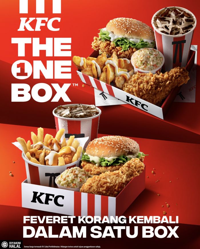 KFC Promo: The One Box Comeback - All Your Faves From RM19.99 KFC Promo: The One Box Comeback - All Your Faves From RM19.99
