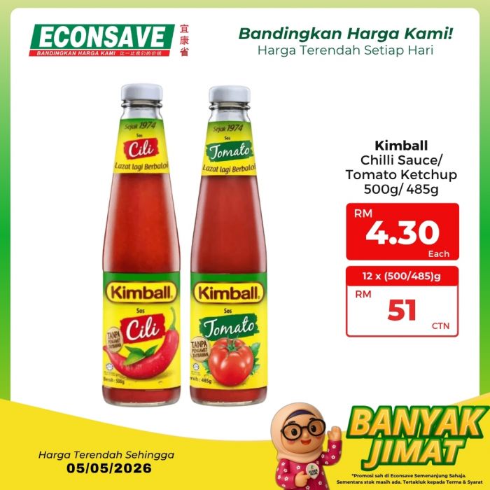 最新 Econsave 促销 (至 2026年5月5日):Banyak Jimat 超级节省 | 附完整价格表与买一送一