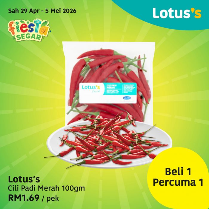 最新 Lotus's 促销 (2026年4月29日-5月5日):买一送一生鲜特卖 | 附完整价格表