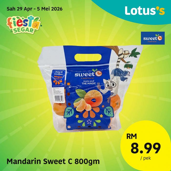 最新 Lotus's 促销 (2026年4月29日-5月5日):买一送一生鲜特卖 | 附完整价格表