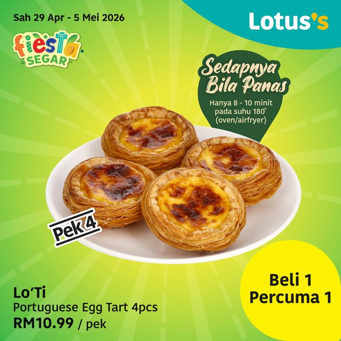 最新 Lotus's 促销 (2026年4月29日-5月5日):买一送一生鲜特卖 | 附完整价格表