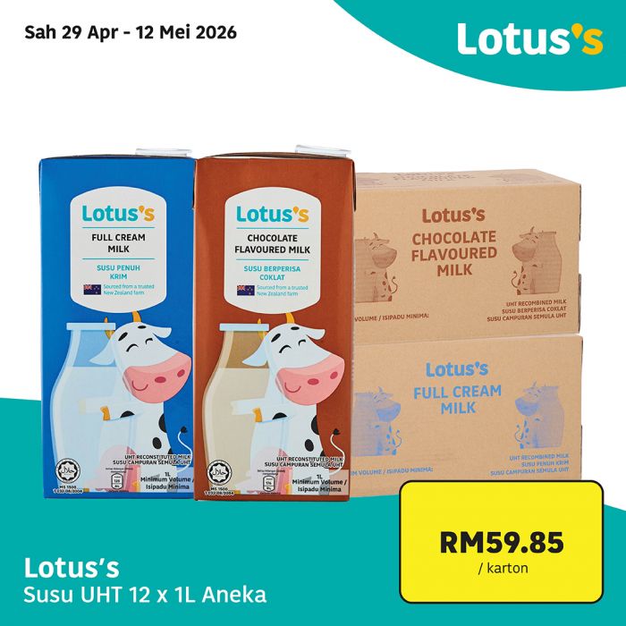 Lotus's Promotion Beli Lebih Untung Lebih: Bulk Deals - Buy 2 Free 1 & 10% OFF | 29 Apr - 12 May 2026 Lotus's Promotion Beli Lebih Untung Lebih: Bulk Deals - Buy 2 Free 1 & 10% OFF | 29 Apr - 12 May 2026