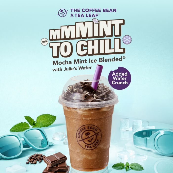 The Coffee Bean & Tea Leaf Menu: MMMint To Chill - NEW Mocha Mint Ice Blended | 29 Apr - 2 Jun 2026 The Coffee Bean & Tea Leaf Menu: MMMint To Chill - NEW Mocha Mint Ice Blended | 29 Apr - 2 Jun 2026
