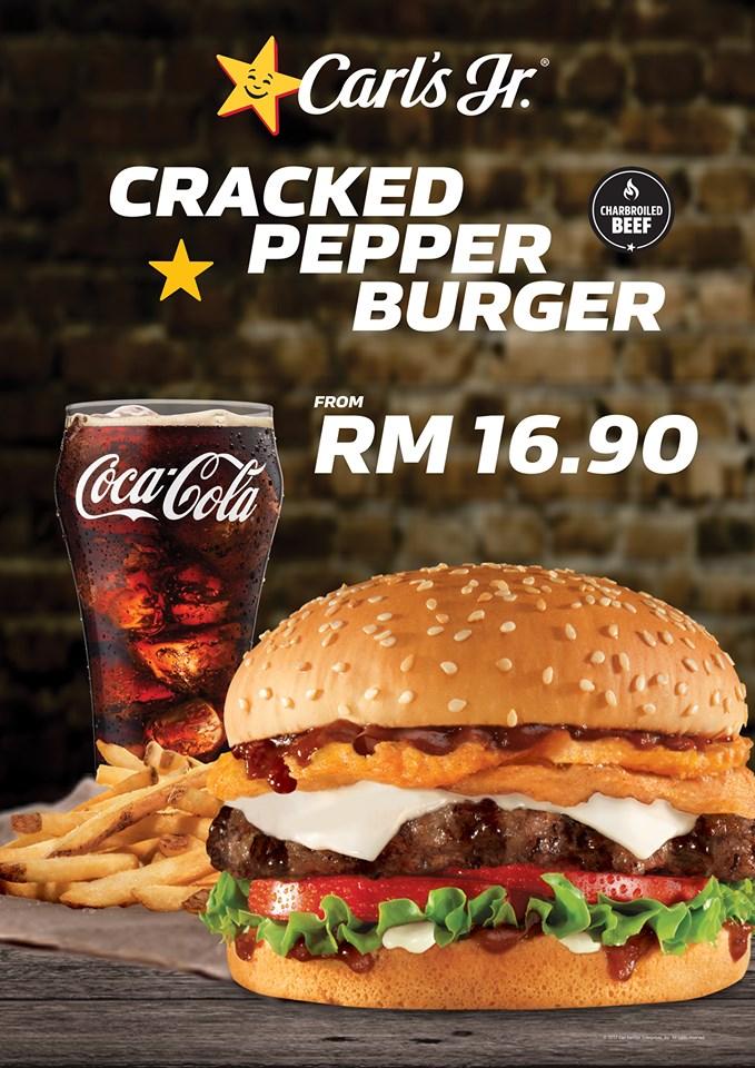 Carl's Jr. Cracked Pepper Burger for RM16.90
