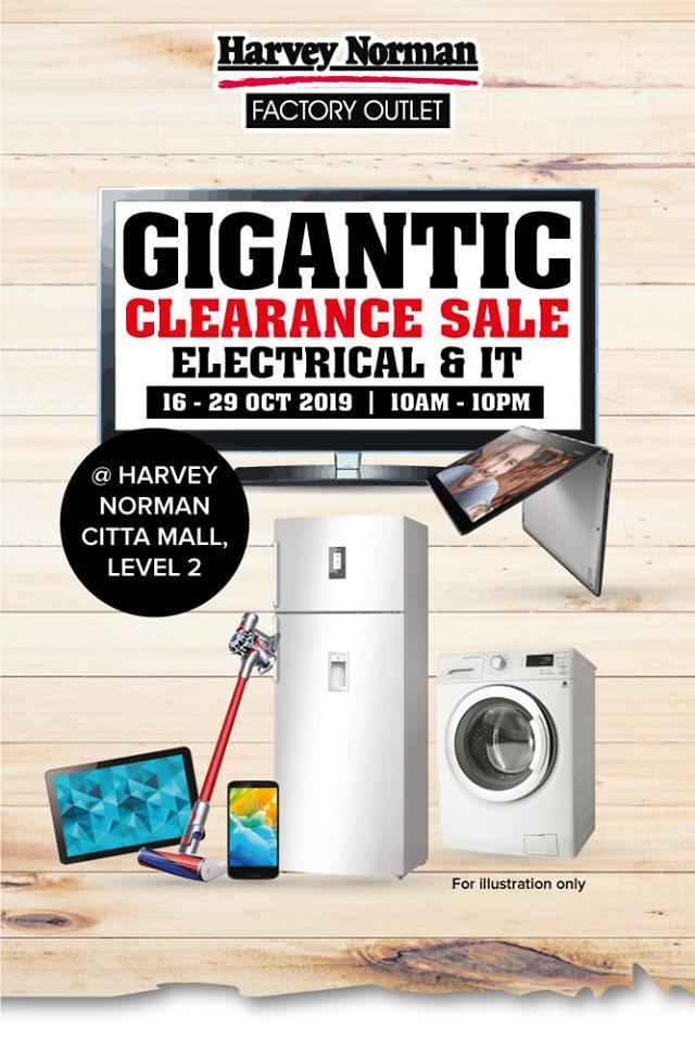 Harvey Norman Citta Mall Factory Outlet Gigantic Clearance Sale (16