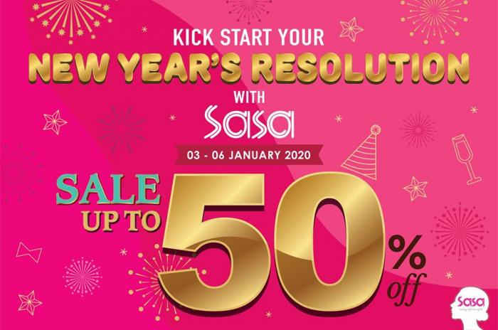 Sasa New Year Promotion (3 Jan 2020 - 6 Jan 2020)