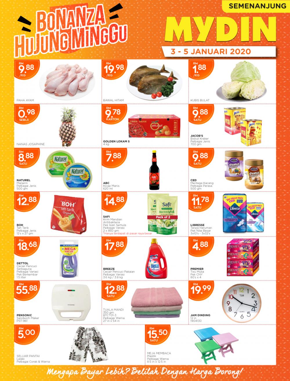MYDIN Weekend Promotion (3 Jan 2020 - 5 Jan 2020)