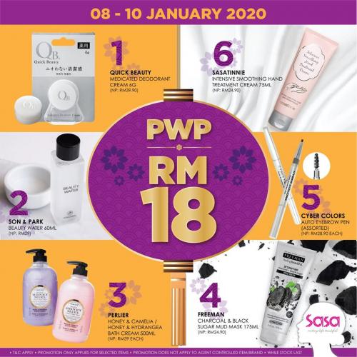 Sasa PWP RM18 Promotion (8 Jan 2020 - 10 Jan 2020)