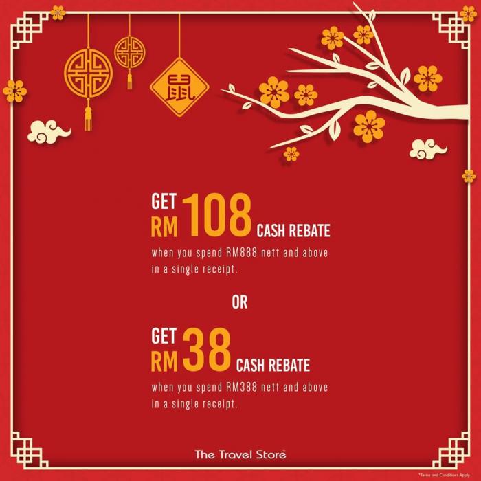 The Travel Store Chinese New Year Cash Rebate (17 January 2020 - 29 January 2020)