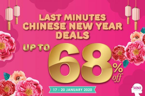 Sasa CNY Weekend Sale Up To 68% OFF (17 Jan 2020 - 20 Jan 2020)