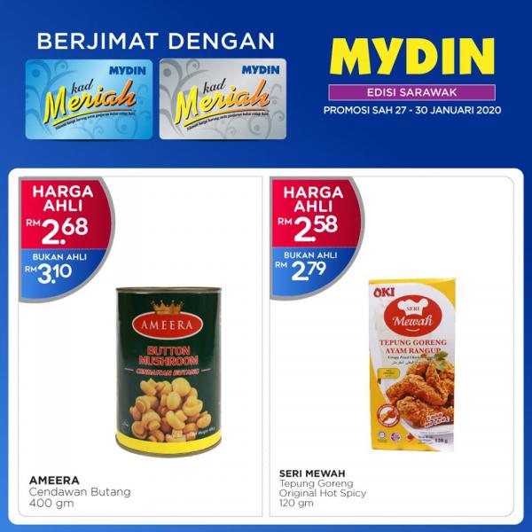 MYDIN Meriah Member Promotion at Sarawak (27 Jan 2020 - 30 Jan 2020)