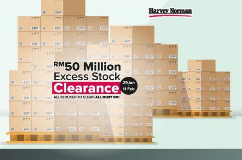 Harvey Norman 50 Millions Excess Stock Clearance Sale. All Must Go (29 Jan 2020 - 11 Feb 2020)