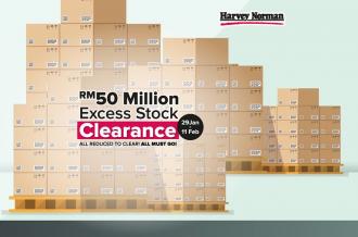 Harvey Norman 50 Millions Excess Stock Clearance Sale. All Must Go (29 January 2020 - 11 February 2020)