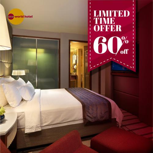 One World Hotel Promotion Up To 60% OFF (valid until 29 Feb 2020)